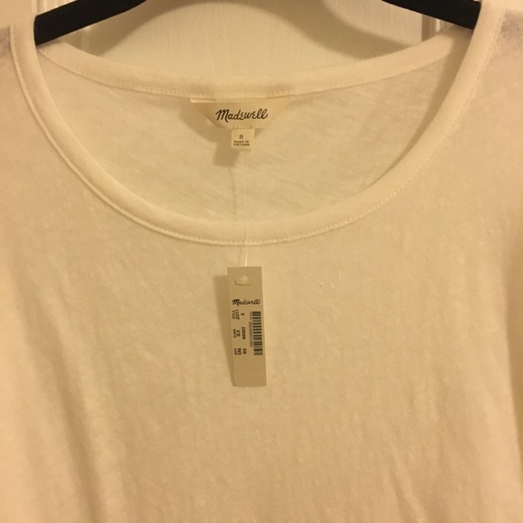 NWT Madewell flare sleeve tee in ivory. S - Picture 4 of 8